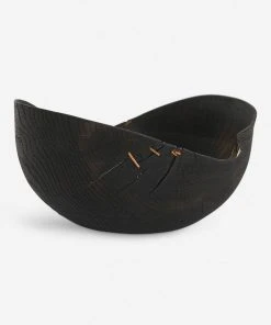 Lulu And Georgia Korean White Oak Black Wave Bowl By Namu Home Goods New 2 Lulu And Georgia Korean White Oak Black Wave Bowl By Namu Home Goods New