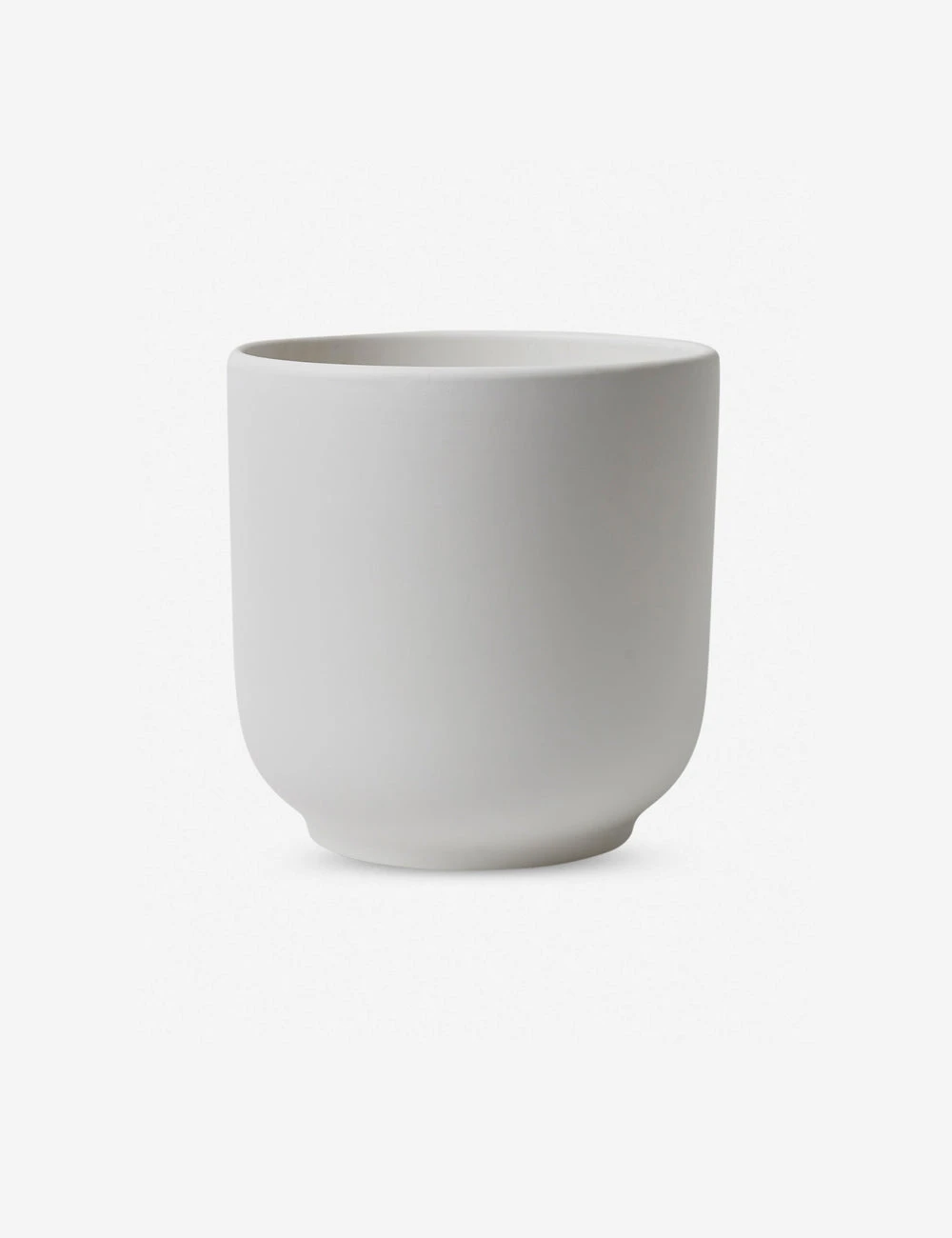 LBEJan210413white.jpg Lulu And Georgia LBE Design Ceramic Bell Shaped Planter New