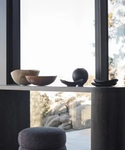 Lulu And Georgia Charred Korean Mahogany Moon Jar, Small By Namu Home Goods