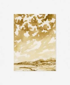 Lulu And Georgia Earth Tones 'Ochre Landscape' Print By Laurel-Dawn Latshaw