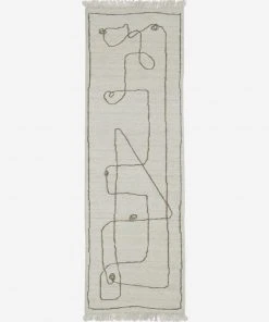 Lulu And Georgia Line Drawing Flatweave Rug By Sarah Sherman Samuel