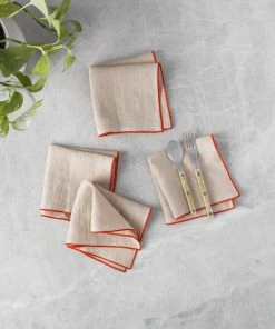 Lulu And Georgia New MADRE Linen Napkins (Set Of 4) 2 Lulu And Georgia New MADRE Linen Napkins (Set Of 4)