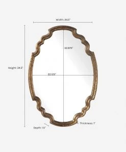 Lulu And Georgia Sculptural Andronica Mirror