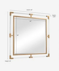 Lulu And Georgia Hyperion Square Mirror Walls