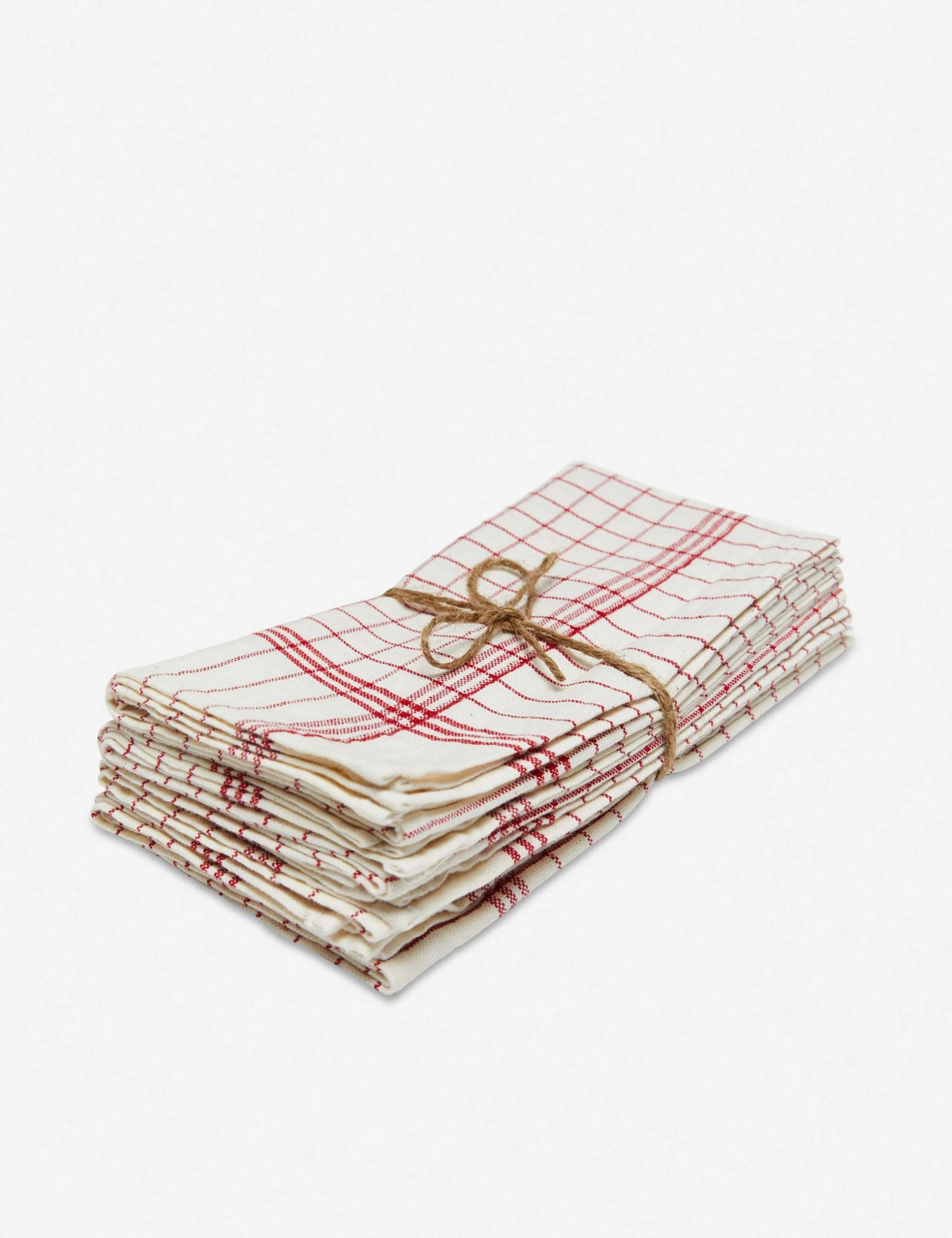 NAP_FREN_RED-FRENCHLATTICE-RedNapkins-4.jpg Lulu And Georgia Heather Taylor Home French Lattice Napkins (Set Of 4) Kitchen + Dining