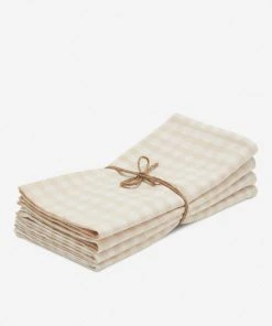 Lulu And Georgia New Mini Gingham Napkins (Set Of 4) By Heather Taylor Home 2 Lulu And Georgia New Mini Gingham Napkins (Set Of 4) By Heather Taylor Home