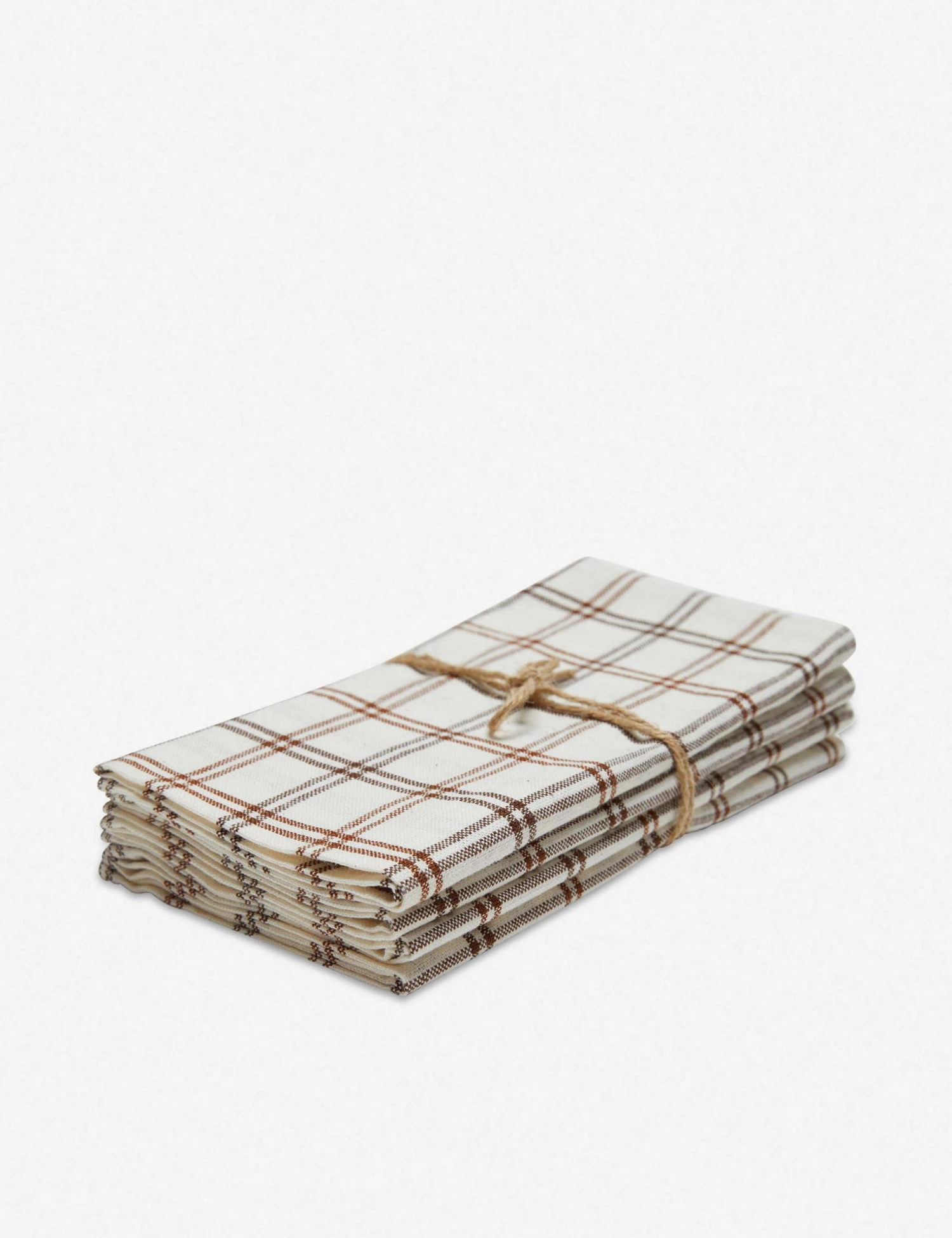 NAP_MPLD_NUT_3.jpg Lulu And Georgia Mayfair Plaid Napkins (Set Of 4) By Heather Taylor Home Kitchen + Dining