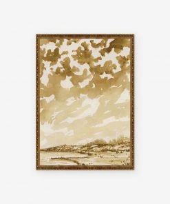 Lulu And Georgia Earth Tones 'Ochre Landscape' Print By Laurel-Dawn Latshaw