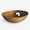 Lulu And Georgia New Oiled Ash Shallow Bowl With Hole By Namu Home Goods