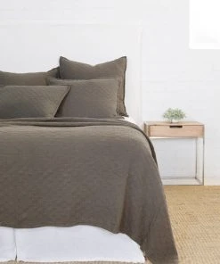 Lulu And Georgia Pom Pom At Home Ojai Matelassé Coverlet Earth Tones
