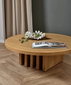 Lulu And Georgia Sarah Sherman Samuel Collection Pentwater Round Coffee Table By Sarah Sherman Samuel