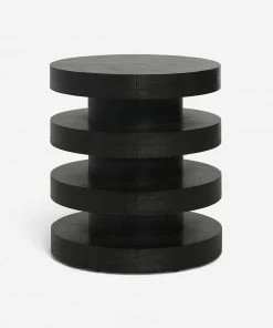 Lulu And Georgia Pentwater Round Side Table By Sarah Sherman Samuel, Black