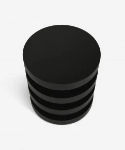 Lulu And Georgia Pentwater Round Side Table By Sarah Sherman Samuel, Black