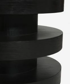 Lulu And Georgia Pentwater Round Side Table By Sarah Sherman Samuel, Black