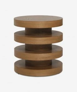 Lulu And Georgia Pentwater Round Side Table By Sarah Sherman Samuel, Natural