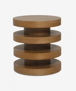 Lulu And Georgia Pentwater Round Side Table By Sarah Sherman Samuel, Natural