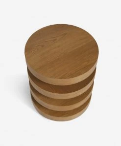 Lulu And Georgia Pentwater Round Side Table By Sarah Sherman Samuel, Natural