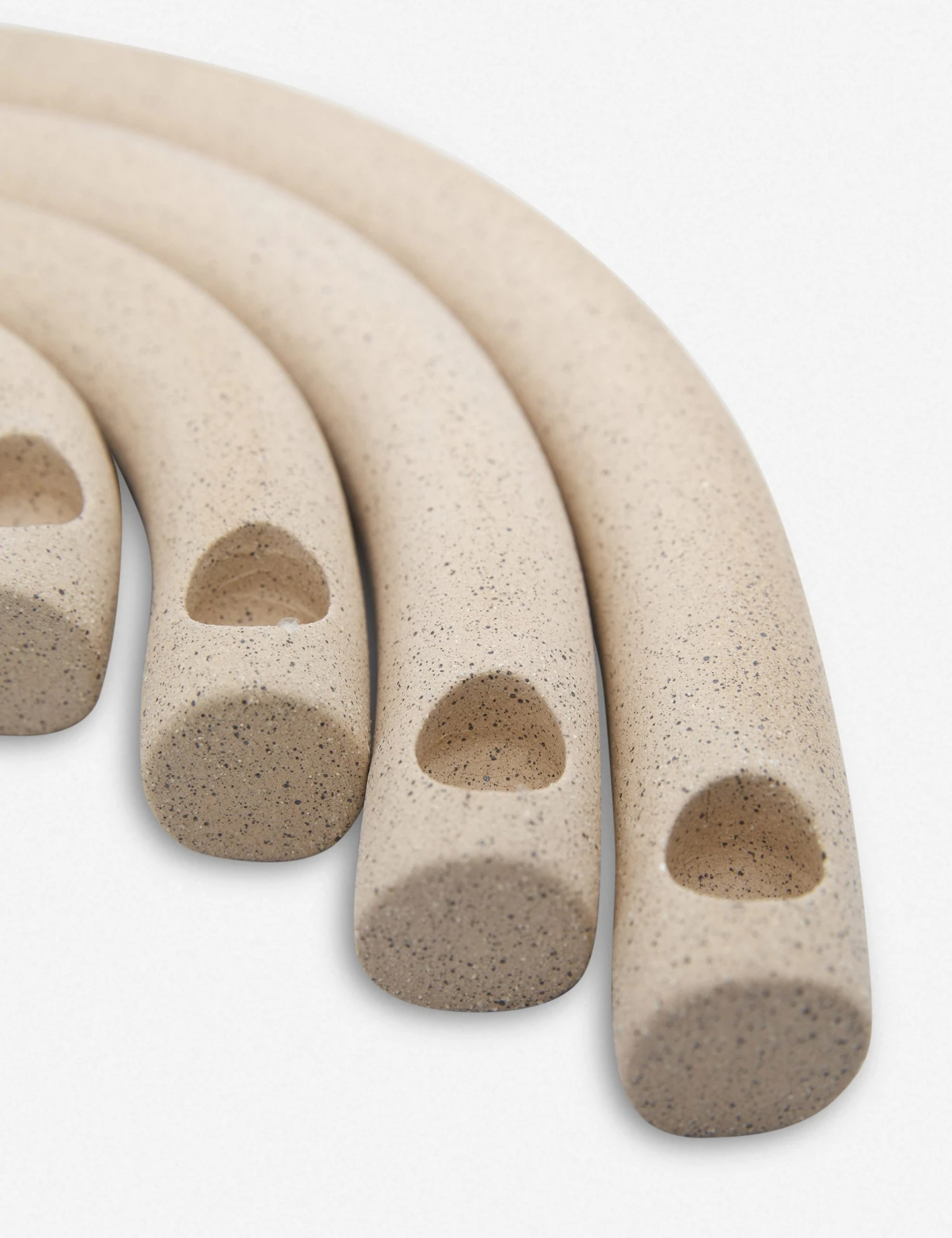 SINCeramicsArcCandleholders_Speckled_4067.jpg Lulu And Georgia Arc Candle Holder (Set Of 4) By SIN