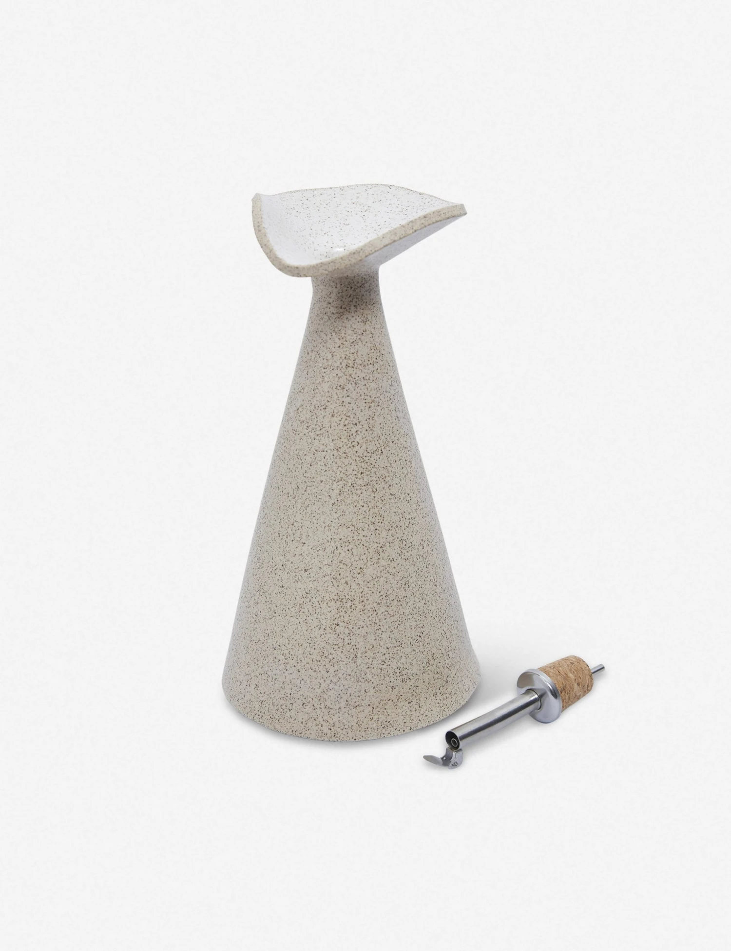 SINCeramicsFloraOilCruet_4032.jpg Lulu And Georgia Flora Oil Cruet By SIN Curved + Rounded