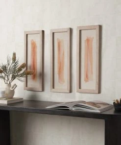Lulu And Georgia Sahar Textile Wall Art (Set Of 3) Muted Pastels