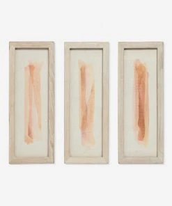 Lulu And Georgia Sahar Textile Wall Art (Set Of 3) Muted Pastels