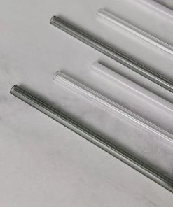 Lulu And Georgia Hawkins New York Essential Glass Straws (Set Of 12) Kitchen + Dining