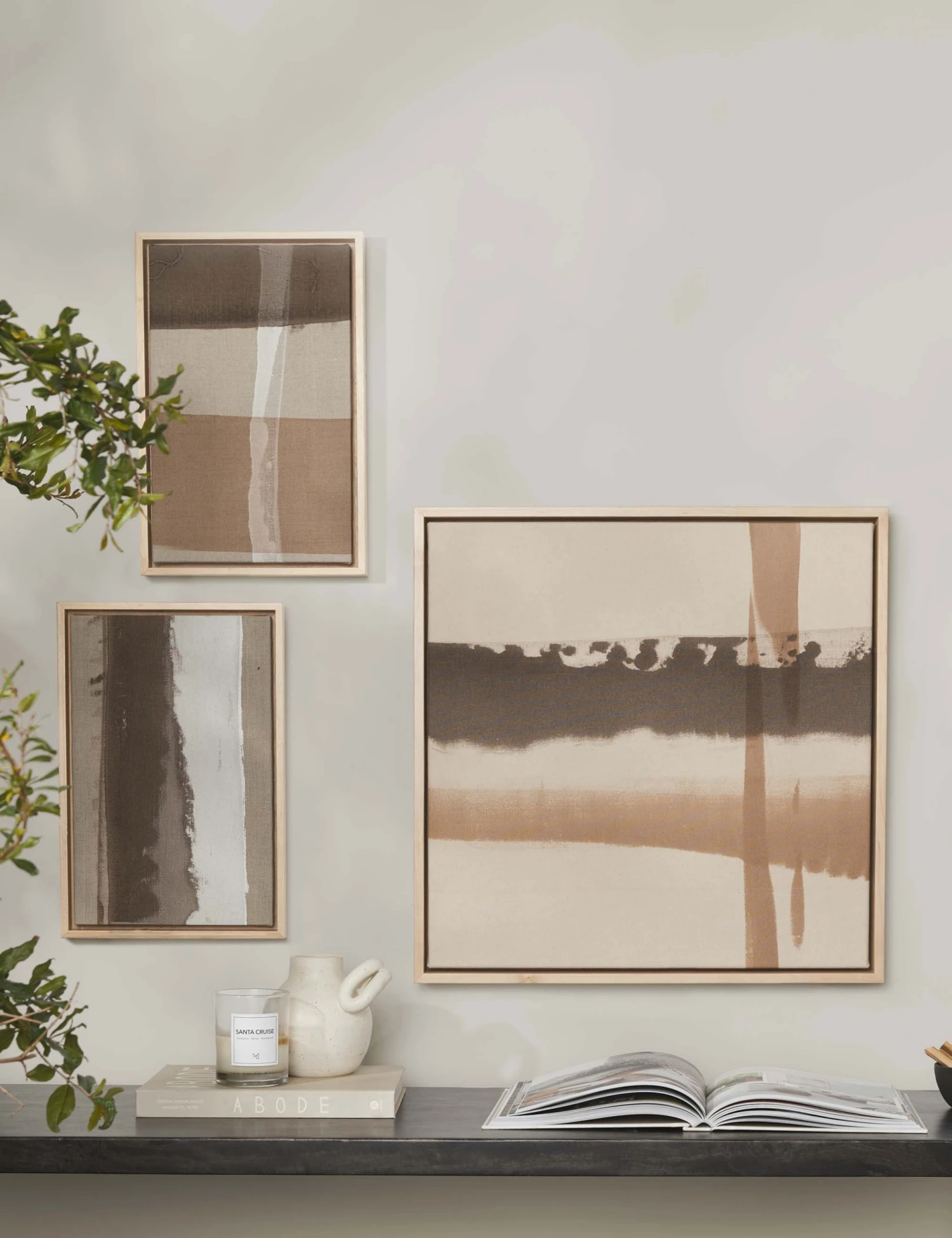 VisualContrastArt_5918.jpg Lulu And Georgia 'Neutral Abstract No. 4' Wall Art By Visual Contrast New