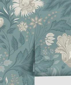 Lulu And Georgia Scalamandre Ava Wallpaper By Sandberg, Indigo New
