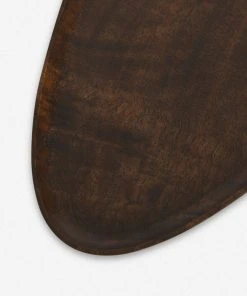 Lulu And Georgia Walnut Wood Elongated Oval Footed Plate By Namu Home Goods New 3 Lulu And Georgia Walnut Wood Elongated Oval Footed Plate By Namu Home Goods New