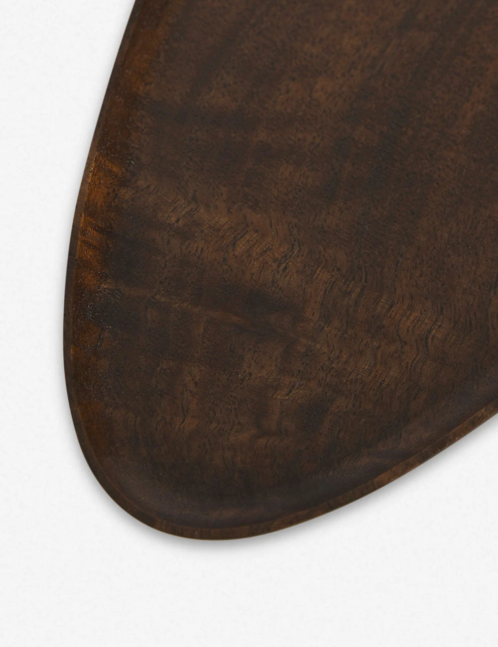 WalnutWoodElongatedOvalFootedPlate_5599.jpg Lulu And Georgia Walnut Wood Elongated Oval Footed Plate By Namu Home Goods New