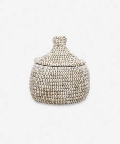 Lulu And Georgia White Wishing Basket By Expedition Subsahara Décor