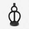 Lulu And Georgia Gisella Candle Holder, Matte Black Décor