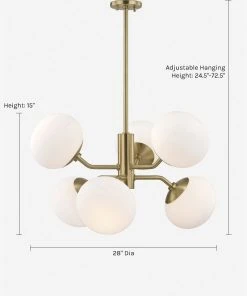 Lulu And Georgia Curved + Rounded Ainsley Chandelier