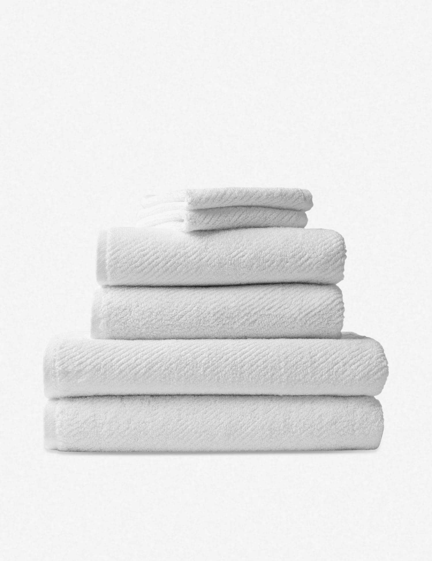 air_weight_alpine_white_6-piece_set.jpg Lulu And Georgia Earth Tones Coyuchi Air Weight Towel Set