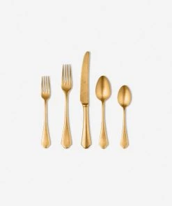 Lulu And Georgia Kitchen + Dining Andrate Flatware 5-Piece Set 2 Lulu And Georgia Kitchen + Dining Andrate Flatware 5-Piece Set