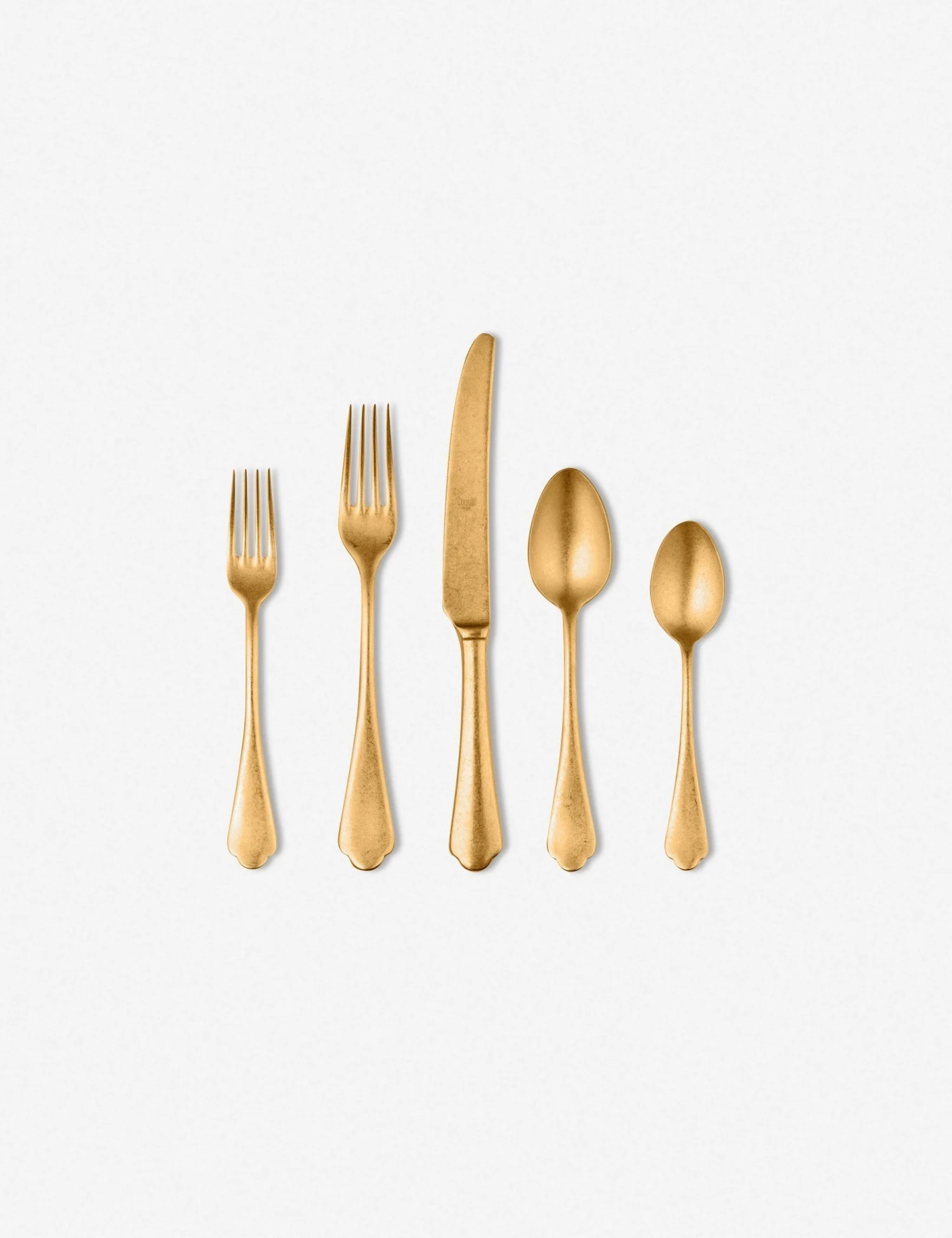 andratepewteroro.jpg Lulu And Georgia Kitchen + Dining Andrate Flatware 5-Piece Set