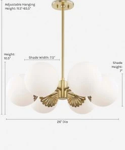 Lulu And Georgia Curved + Rounded Annetta Chandelier