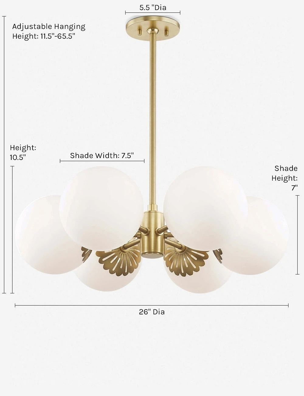 annetta_chandelier.jpg Lulu And Georgia Curved + Rounded Annetta Chandelier
