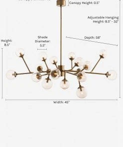 Lulu And Georgia Arteriors Dallas Large Chandelier, Bronze