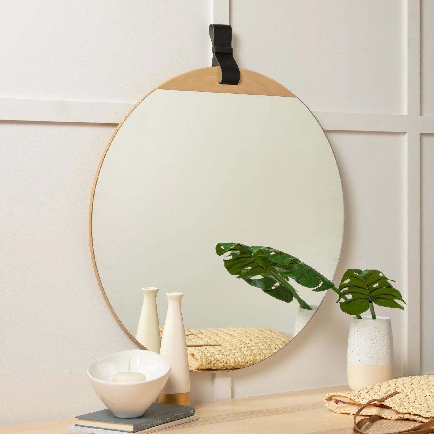 bernadette-wall-mirror-natural-wood.jpg Lulu And Georgia Earth Tones Bernadette Round Mirror