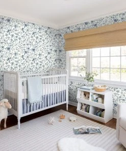 Lulu And Georgia Rylee + Cru Blue Floral Wallpaper 2 Lulu And Georgia Rylee + Cru Blue Floral Wallpaper