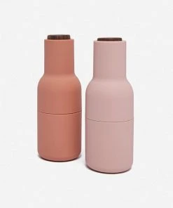 Lulu And Georgia Salt And Pepper Bottle Grinders (Set Of 2) Muted Pastels