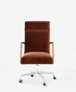 Lulu And Georgia Bouclé + Textural Fabric Camden Office Chair 2 Lulu And Georgia Bouclé + Textural Fabric Camden Office Chair