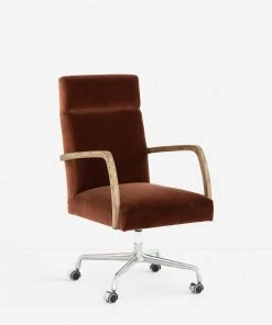 Lulu And Georgia Bouclé + Textural Fabric Camden Office Chair 9 Lulu And Georgia Bouclé + Textural Fabric Camden Office Chair