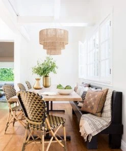 Lulu And Georgia Chavette Chandelier, Natural Outdoor Collection