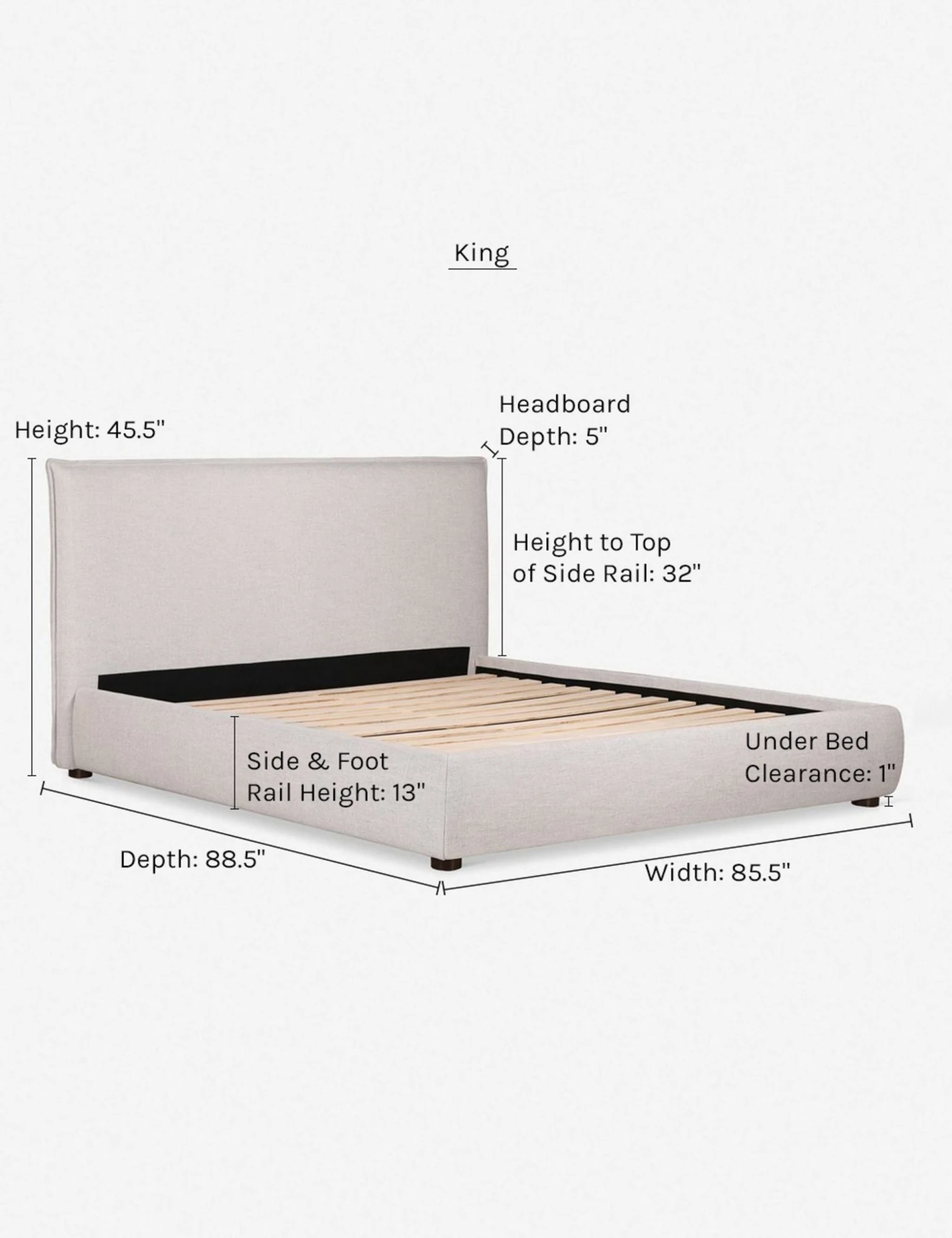 cambria_king_dims.jpg Lulu And Georgia Cambria Platform Bed