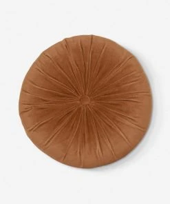 Lulu And Georgia Monroe Velvet Round Pillow Curved + Rounded