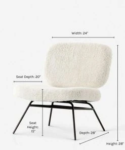 Lulu And Georgia Bouclé + Textural Fabric Amanda Accent Chair