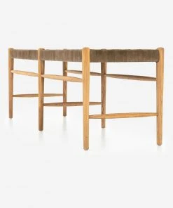 Lulu And Georgia Tess Leather Bench Furniture