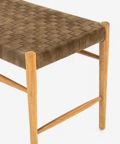 Lulu And Georgia Tess Leather Bench Furniture